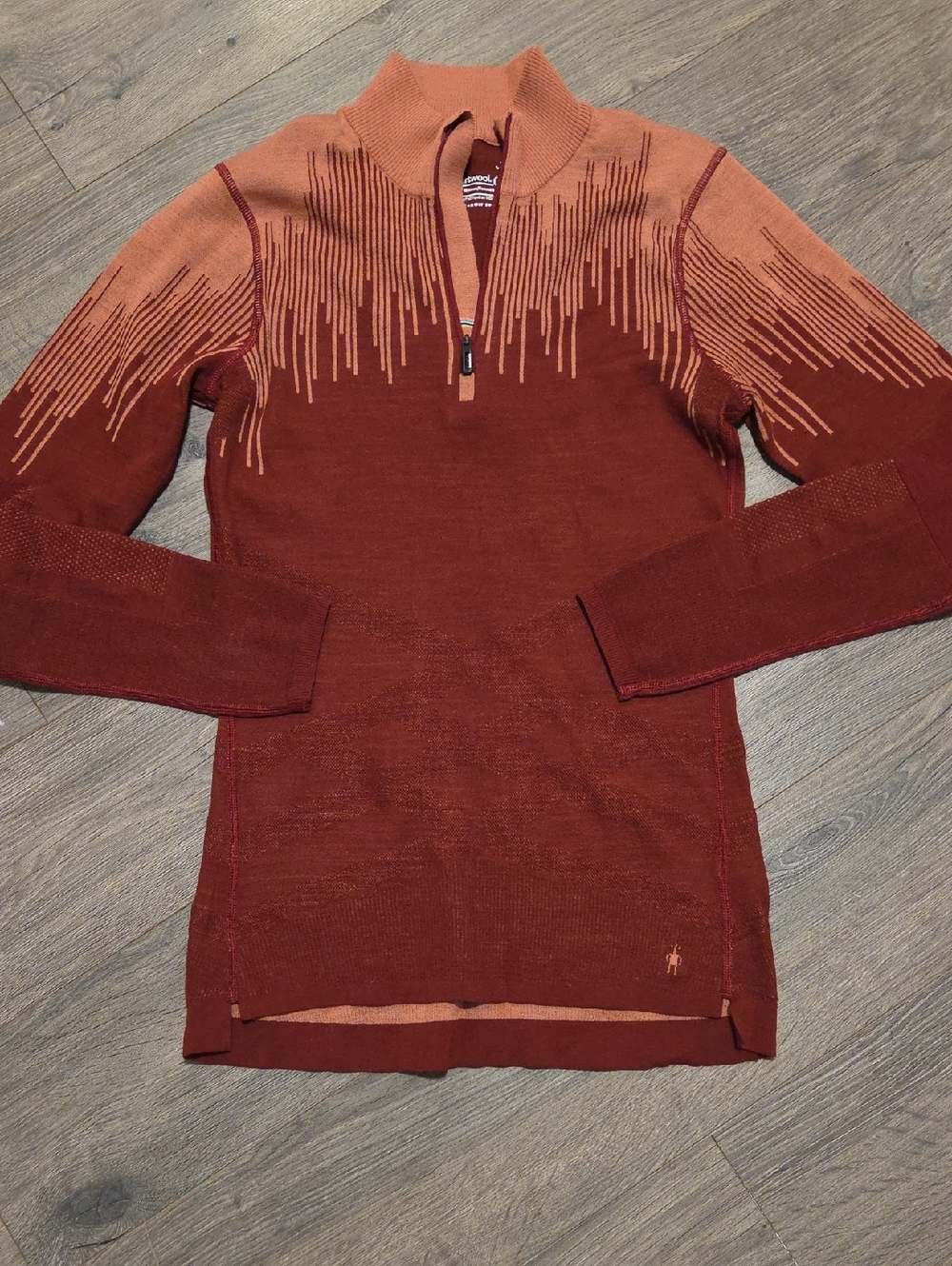 Smartwool Intraknit 200 Wool Blend Quarter-Zip Knit Pullover Sweater